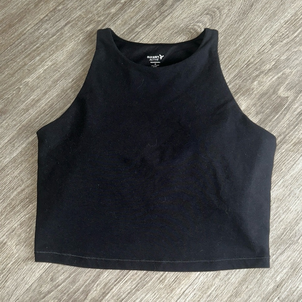 Old Navy Active Women's Black Sleeveless Crop Top size M